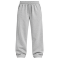 Premium Heavyweight Cotton Relaxed Sweatpants – Light Grey | FLUNTSTAN