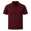 Premium Cotton Piqué Polo Shirt – Deep Burgundy | FLUNTSTAN