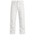 Premium Straight-Fit Denim Jeans – Ivory White | FLUNTSTAN