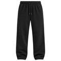 Premium Heavyweight Cotton Relaxed Sweatpants – Charcoal Black | FLUNTSTAN